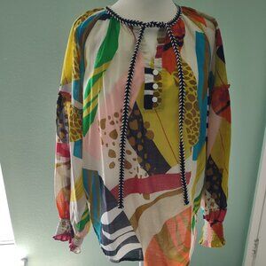 FATE Bold Colors Long Sleeved Blouse. Size M